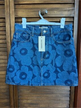 Marimekko Denim mini skirt